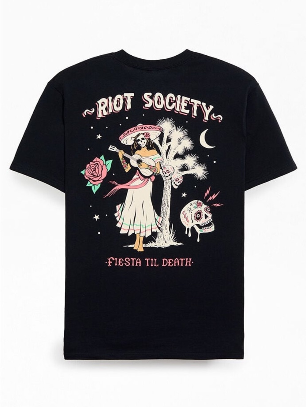 Riot Society Fiesta Till Death Shirt, Black, Medium